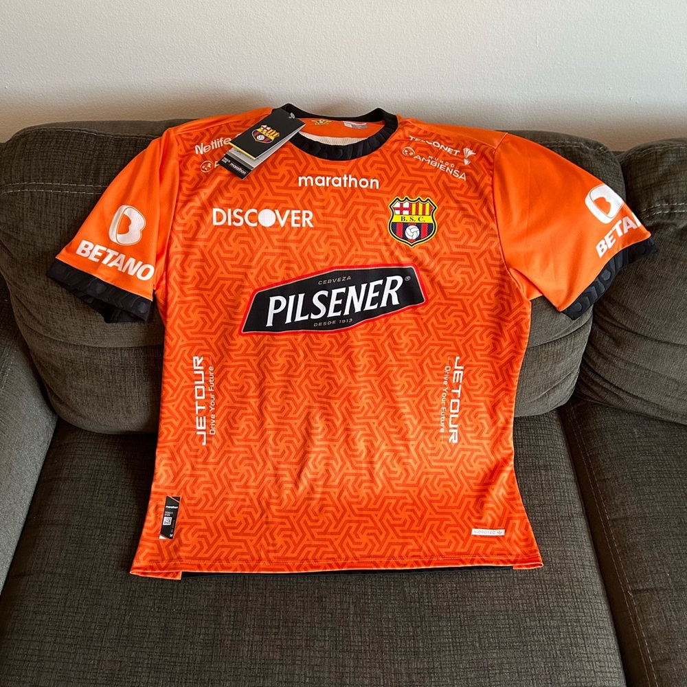 Marathon Authentic Barcelona Guayaquil Ecuador Javier Burrai Jersey Men’s Sz: XL